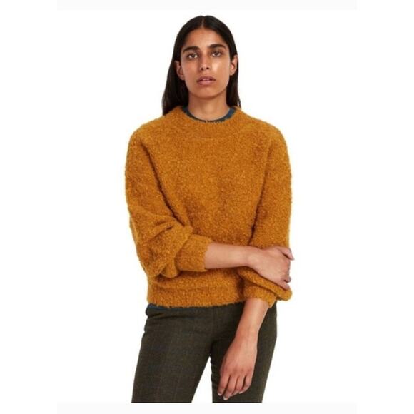 Frank and Oak Fuzzy Boucle Crewneck Sweater, Size M - Picture 1 of 10